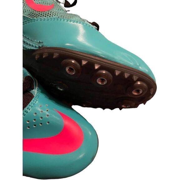 Nike Womens Teal Lace-Up Zoom Rival Track Shoes Size 9.5 NWT - Picture 2 of 9
